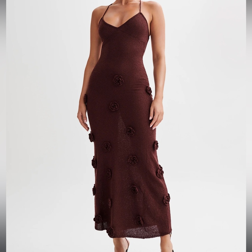 Viral Meshki Suki Dress Plum NWT